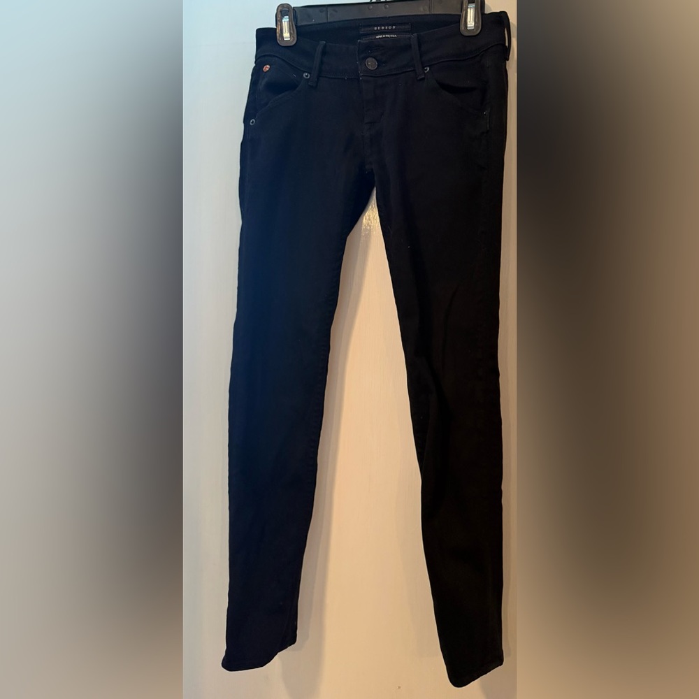 Hudson Low Rise Skinny Jeans - Black - Size 25